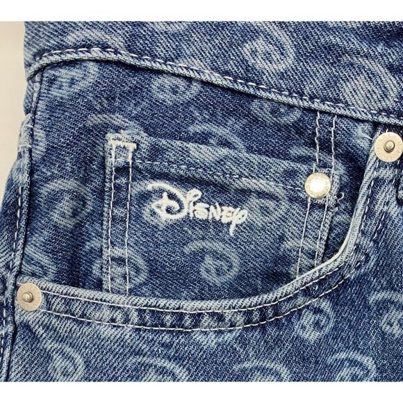 H&M Jeans 30 x 32 Blue Disney 100 X Loose High Rise Straight Leg Men Denim New - Picture 3 of 9